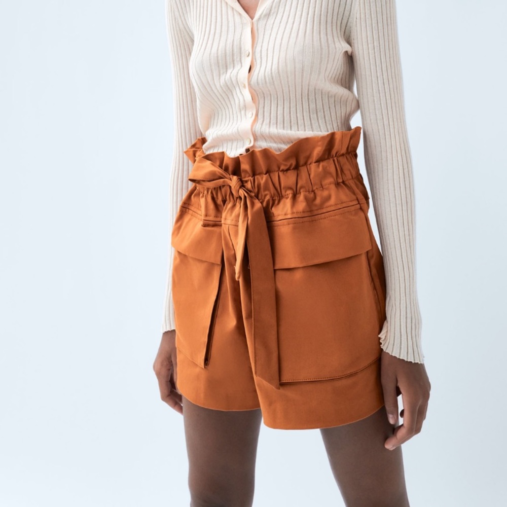 Zara paper bag shorts - Picture 3 of 4